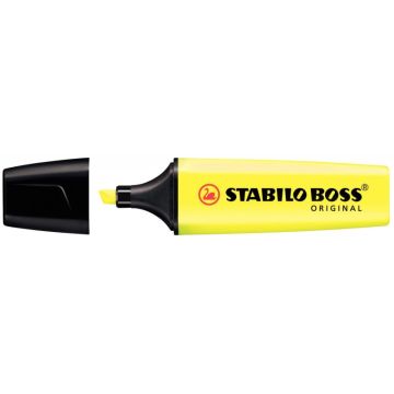 Boîte de 10 surligneurs Boss jaunes