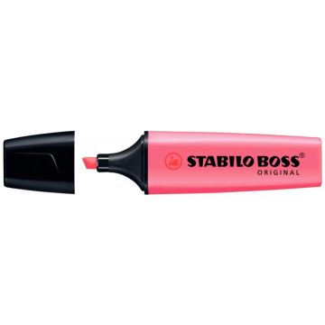 Boîte de 10 surligneurs Boss rose