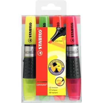Blister de 4 surligneurs Luminator assortis