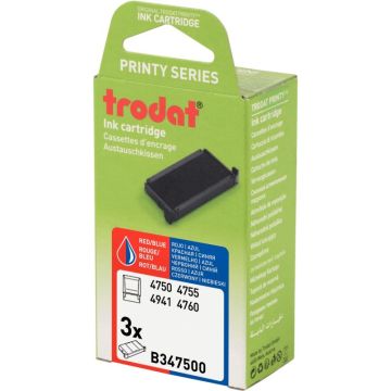 Blister de 3 recharges 6/4750 Bicolores