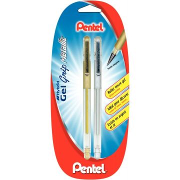 Blister de 2 rollers gel K118 or et argent