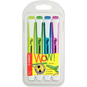 Blister de 4 surligneurs Swing Cool assortis