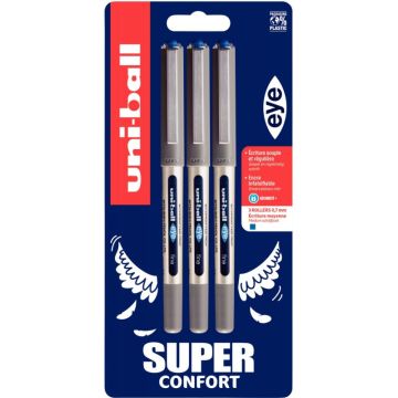 Blister de 3 rollers Eye bleu