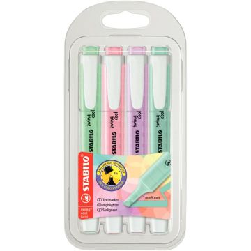 Blister de 4 surligneurs Swing Cool pastels