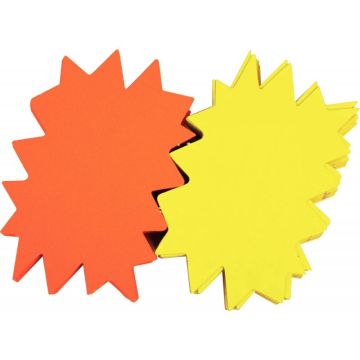 Paquet de 10 éclatés Flaconuo effaçable à sec 1 face jaune Flaconuo /1 face coloris orange Flaconuo