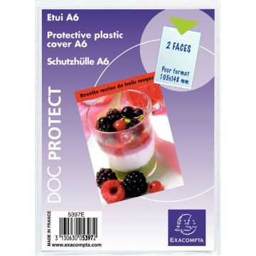 Paquet de 10 étuis simples format A6 en PVC