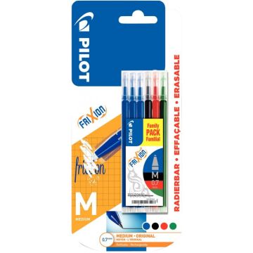 Blister de 6 recharges Frixion assorties