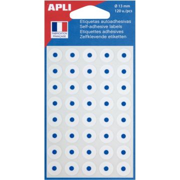 Pochette de 120 oeillets Ø12,5 mm non évidé coloris blanc