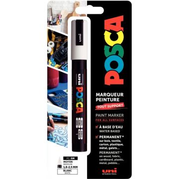 Blister 1 marqueur Posca blanc