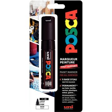 Blister de 1 marqueur Posca pointe large noir
