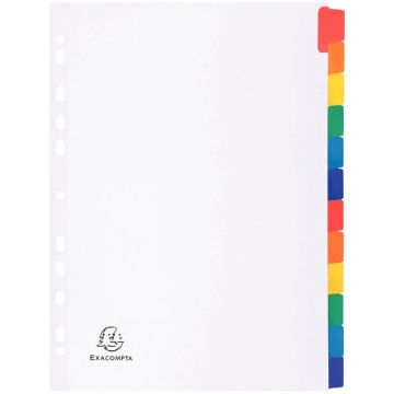 Jeu de 12 intercalaires en carte Mylar, format A4