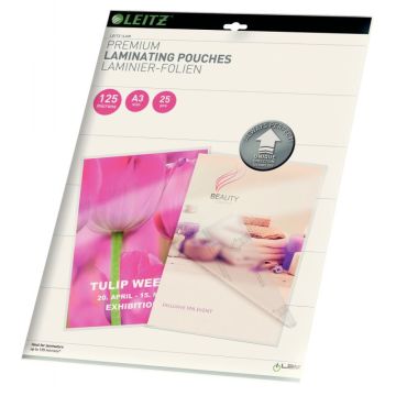 Paquet de 25 pochettes pour plastification à chaud Leitz Ilam UDT A3 125µ