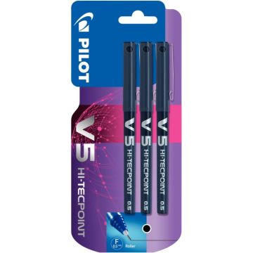 Blister de 3 rollers V5 noirs