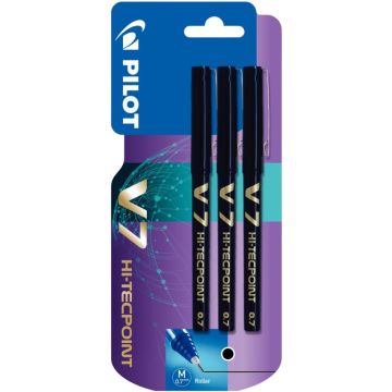 Blister de 3 Rollers V7 noirs