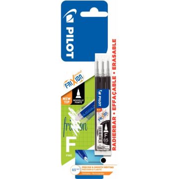 Blister de 3 recharges Frixion Point noires