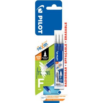 Blister de 3 recharges Frixion Point bleues