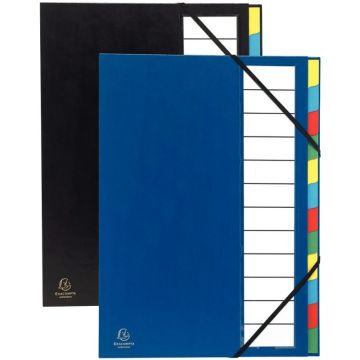 Trieur rigide dos extensible ORDONATOR 12 compartiments, coloris assortis