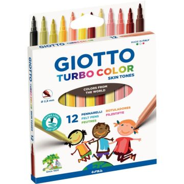 Étui de 12 feutres Turbo Color tons peaux