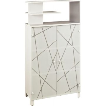 Top surmeuble L80xH37xP42cm gris perle SUNDAY