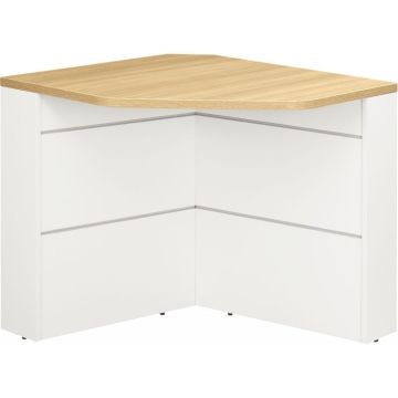 Banque d'accueil angle 90 Sunday L72/83xH74xP72/83cm chêne