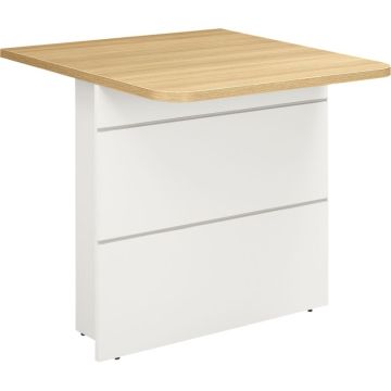 Banque d'accueil intermédiaire Sunday L80xH74xP80cm chêne