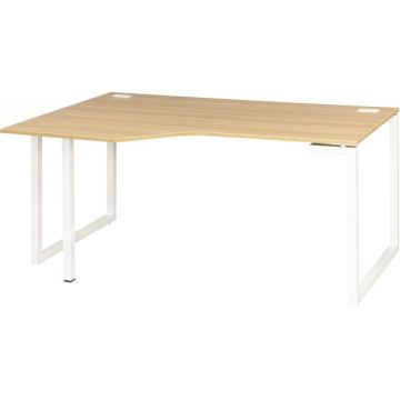 Plan compact gauche pieds cadre Sunday L160/60xH73xP105/80cm chêne