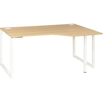 Plan compact droite pieds cadre Sunday L160/60xH73xP105/80cm chêne