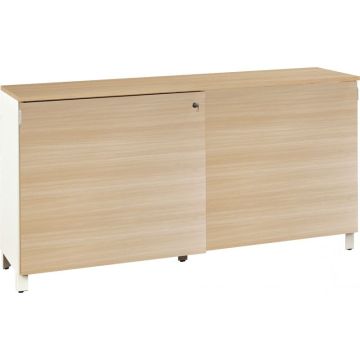 Crédence 2 portes L160xH79xP45cm chêne SUNDAY