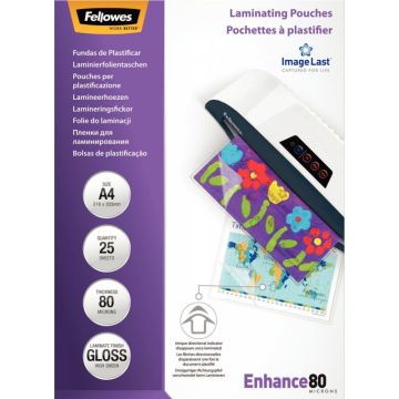 Pack de 25 pochettes  à plastifier A4 80 microns
