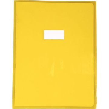 Protège-cahier cristal 24 x 32 cm 22/100 coloris jaune