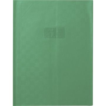 Paquet de 10 protège-cahiers avec rabats épaisseur 22/100ème 24 x 32 cm coloris vert