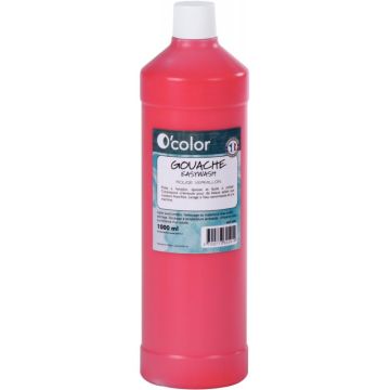 Flacon 1 L de gouache liquide économique O'COLOR coloris rouge vermillon