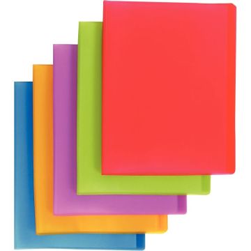 Carton de 10 protège-documents COLOR FRESH 120 vues, coloris assortis