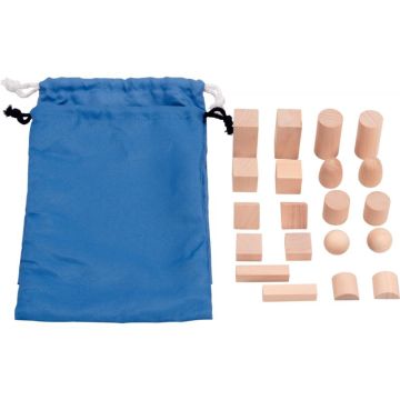 Lot de 20 formes géométriques + 2 sacs, gamme économique