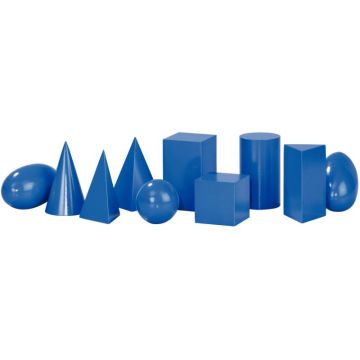 Lot de 10 solides géométriques, gamme économique