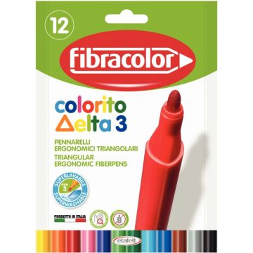 Pochette de 12 feutres Colorito Delta 3