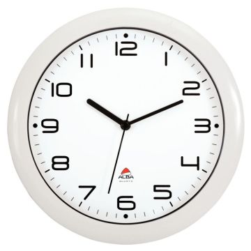 Horloge silencieuse diamètre 30cm blanc