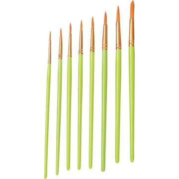 Sachet de 10 pinceaux synthétique ronds n°6