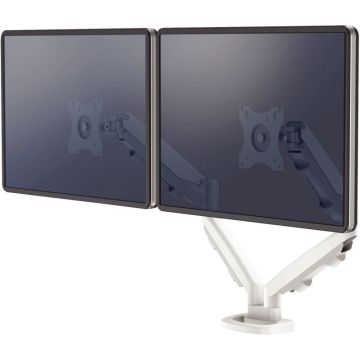 Bras porte-écran double EPPA blanc