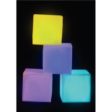 Carton de 4 cubes lumineux