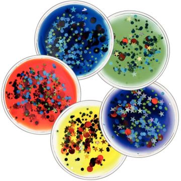 Boite de 5 ronds diamètre 7.5cm en gel