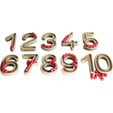 Carton de 11 chiffres + 60 billes