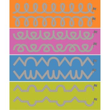 Set de 8 pistes graphiques 100x15cm n°2