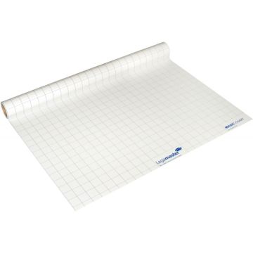 Rouleau de 25 feuilles statiques Magic-Chart blanc quadrillé 60x80cm