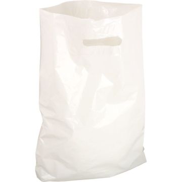 Paquet de 100 sacs plastique blanc 35x45x4cm