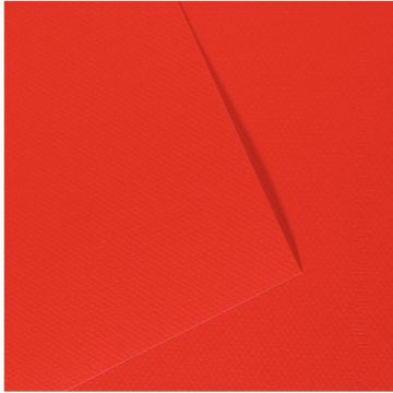 Paquet de 10 feuilles mi-teinte format 50x65cm  rouge vif