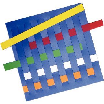 Lot de 4 planches à tisser en plastique