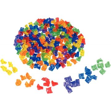 Boite de 180 pierres en plastique assortis