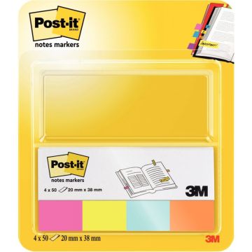 Etui de 4 distributeurs de 50 marque-pages notes markers post-it, collection pop