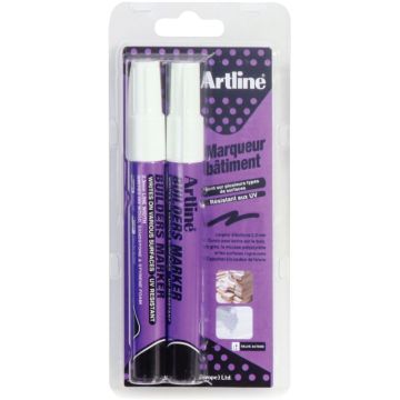 Blister de 2 marqueurs bâtiment blancs